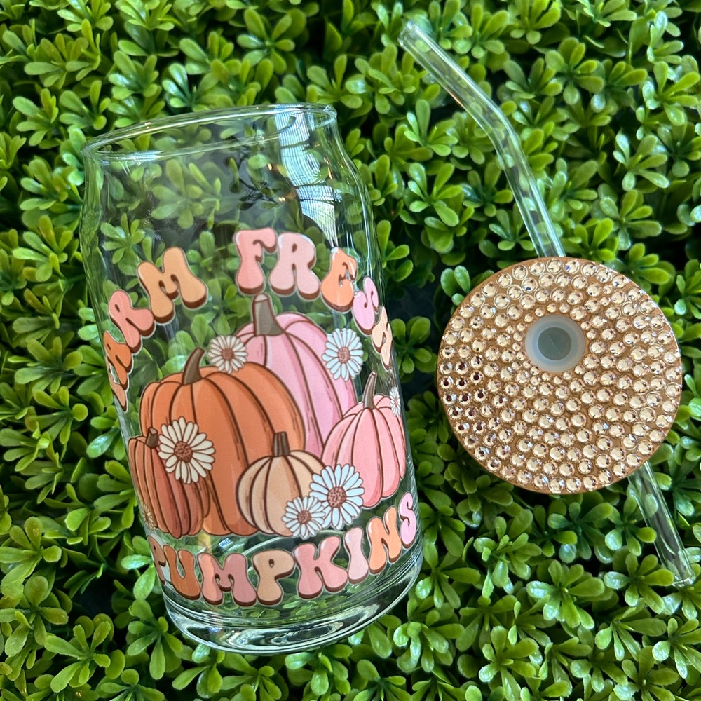 Fall Glass cup
